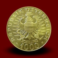13,5g, Zlati kovanec / 1000 ATS, Babenberger
