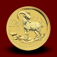 15,5940 g, Australian Lunar Gold Coin - Year of Goat 2015