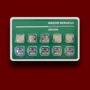 10 x 1 g, Poluga iz platine - Multicard