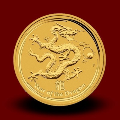 1,5710 g, Zlati lunin koledar - zmaj 2012 / Australian Lunar Gold Coin