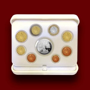 Euro Coins Set with Silver Coin (2017)