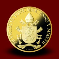 30 g, Pontificate of Pope Francis Gold Coin - The Evangelists: Saint John