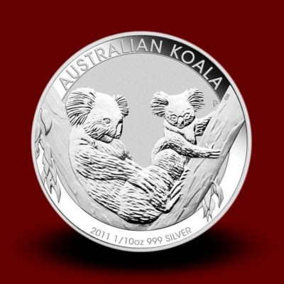 311,347 g, Srebrna Avstralska koala / Australian Koala Silver Coin