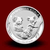 1000 g, Srebrna Avstralska koala / Australian Koala Silver Coin