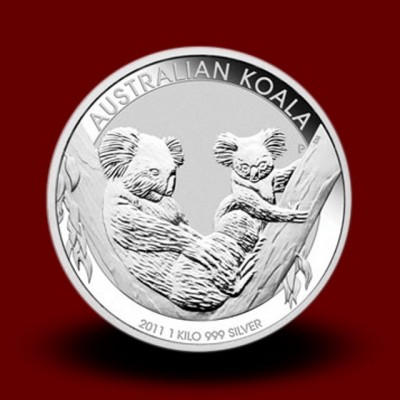 1000 g, Srebrna Avstralska koala / Australian Koala Silver Coin