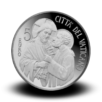 18 g, srebrnik Pontifikat papeža Frančiška - Začetek papeževanja papeža Frančiška