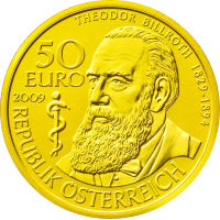 10,14 g, Theodor Billroth (2010), Celebrated Physicians of Austria Series