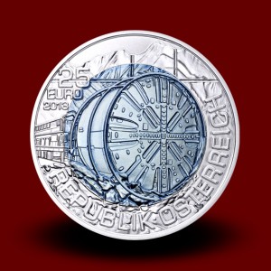 16,5 g (Ag/Nb), Tunnel Construction (2013), Niobium coin**