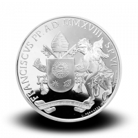 22 g, srebrnik Pontifikat papeža Frančiška - Kanonizacija Pavla VI in obletnica smrti Janeza Pavla I, 2018