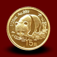 1,244 g, Zlati Kitajski panda / China Panda Gold Coin