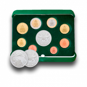 Euro Coins Set with Silver Coin (2018)