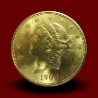 33,44 g, Zlati Saint Gaudens/Liberty, 20 USD 