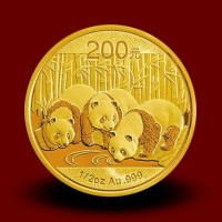 15,57 g, Zlati Kitajski panda / China Panda Gold Coin 2013