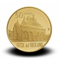 15 g, zlatnik Pontifikat papeža Frančiška - Bazilika svetega Antona Padovanskega, 2017