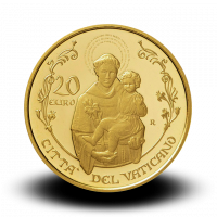 6 g,  zlatnik Pontifikat pape Franje - Bazilika Svetog Antuna u Padovi