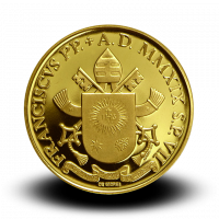 6 g, Pontificate of Pope Francis Gold Coin - First Missions and the Council of Jerusalem, 2019