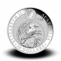 1000 g, Australian Kookaburra Silver Coin 2019