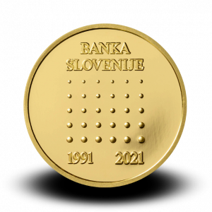 7 g medalja 30. obletnica ustanovitve Banke SLovenije