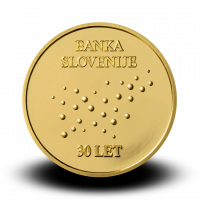 7 g medalja 30. obletnica ustanovitve Banke SLovenije