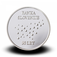 15 g srebrna medalja, 30. obletnica ustanovitve Banke Sovenije 2021