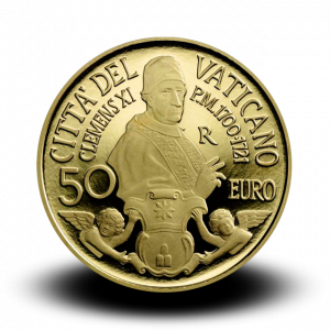 15 g zlatnik III Centenario della morte di Papa Clemente XI 2021