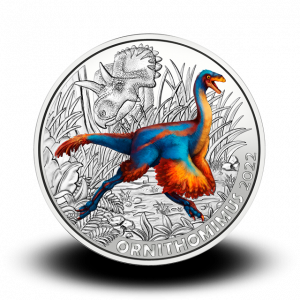 16 g Ornitomimus - 3 € zbirateljski kovanec (2022), serija Superzavri