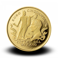 15 g, Pontificate of Pope Francis Gold Coin - 200th Anniversary of the death of Antonio Canova, 2022