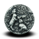 62,21 g, Australian Lunar Silver Antique Coin - rabbit 2023