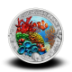 16 g Kamnita korala - 3 € zbirateljski kovanec (2023), serija Čarobni podvodni svet