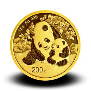 15 g, China Panda Gold Coin - 2023