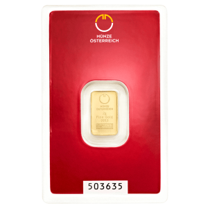 2 g, Gold bar