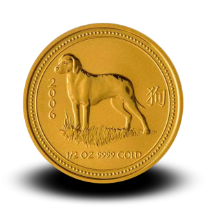 15,5940 g, Australian Lunar Gold Coin - Year of Dog 2006