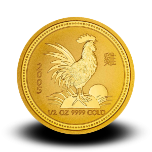 15,5940 g, Zlati Lunin koledar - petelin 2005