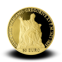 15 g, zlatnik Pontifikat pape Franje - 400. godišnjica smrti pape Grgura XV, 2023