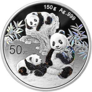 150 g Srebrni Kitajski panda 2016