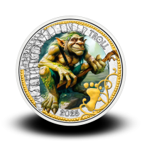 16 g (Cu/Ni) - 3 € Mythical Creatures Series - Troll 2025