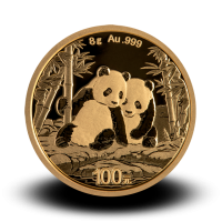 8 g, Zlatni Kineski panda 2023