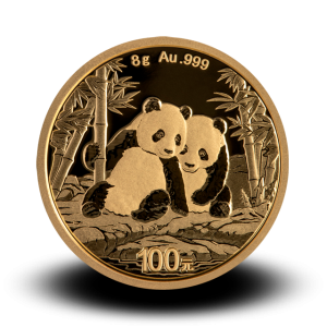8 g, Zlatni Kineski panda 2023