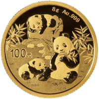8 g, China Panda Gold Coin - 2019