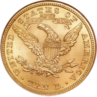16,718 g, Zlati Coronet Head, 10 USD (različni letniki)