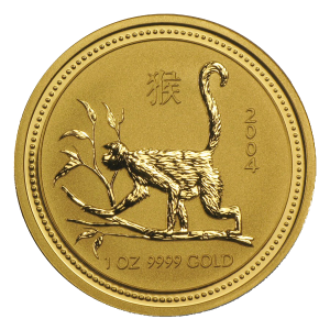 Zlati Lunin koledar KOZA 1 OZ / Gold Lunar GOAT / Lunare Goldmünze ZIEGE