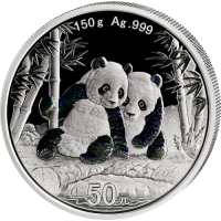 150 g Srebrni Kitajski panda 