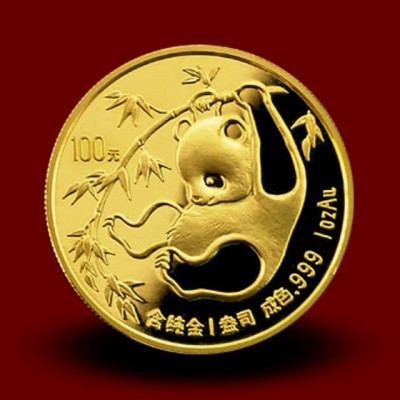 Zlati Kitajski panda 1 OZ / Chinese gold panda coin / China Panda Goldmünze - NOVO
