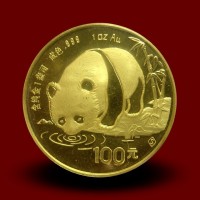 Zlati Kitajski panda 1 OZ / Chinese gold panda coin / China Panda Goldmünze