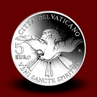 Srebrni kovanec 5 EUR Sede Vacante 2013** - NOVO 