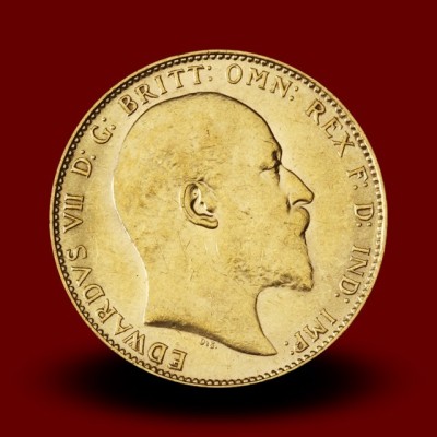7,98 g, Zlati kovanec / 1 Pfd Edward VII