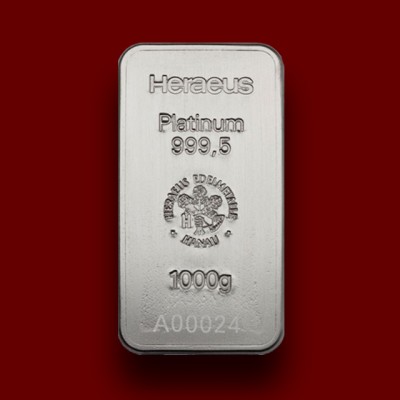1000 g, Platinum Bar